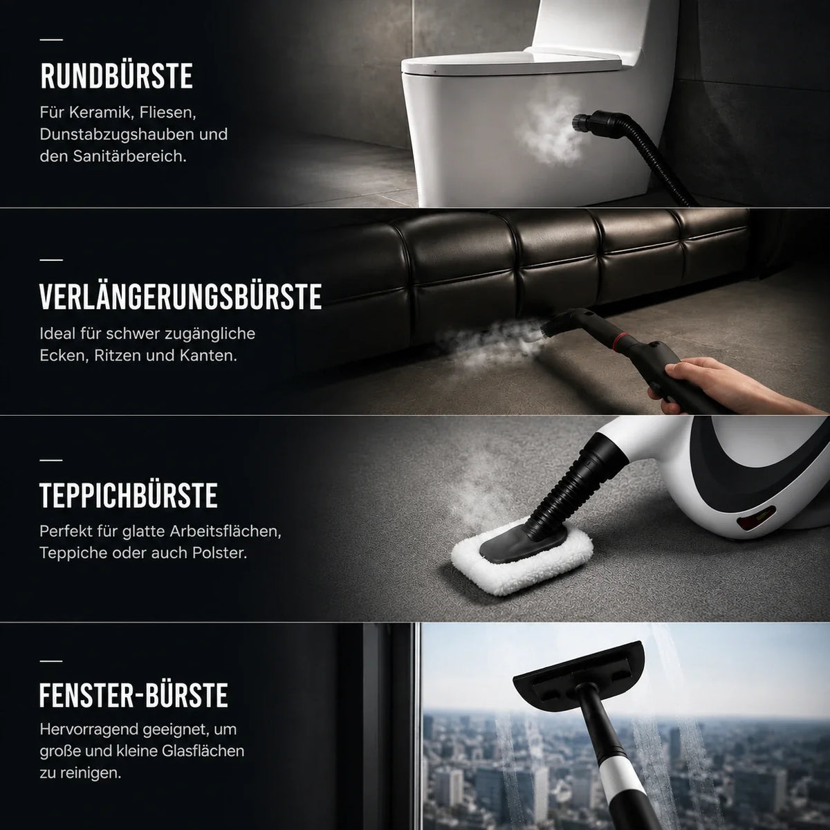 WHALE®️ Hochtemperatur-Dampfreiniger