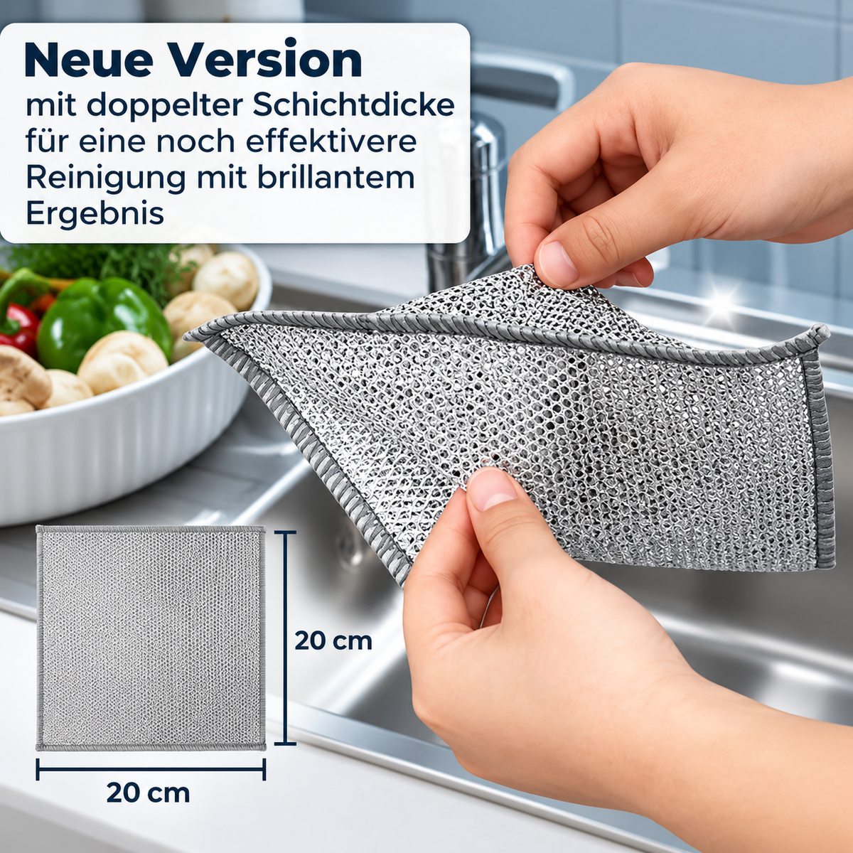 KitchenClean - Magische Tücher aus Stahlwolle