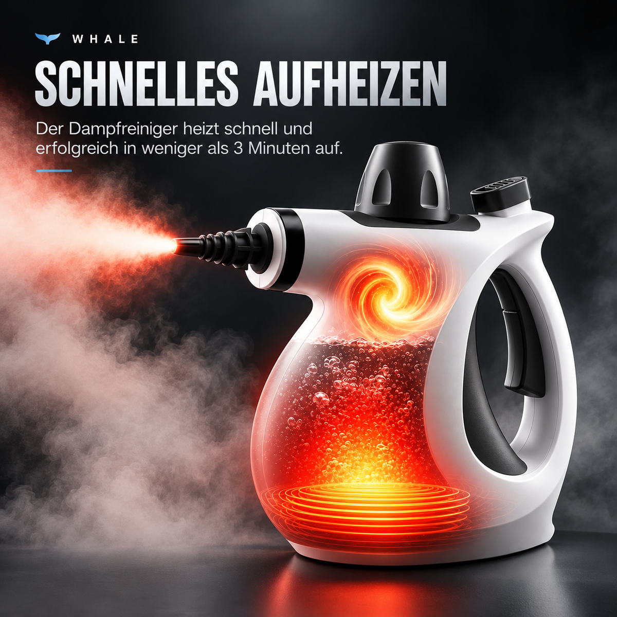 WHALE®️ Hochtemperatur-Dampfreiniger