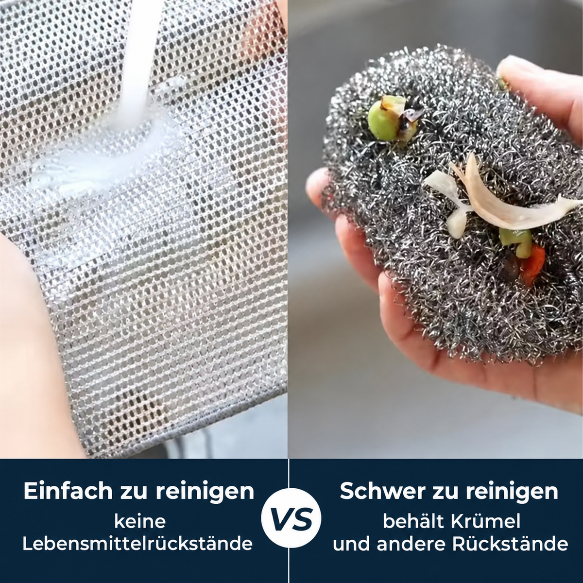 KitchenClean - Magische Tücher aus Stahlwolle