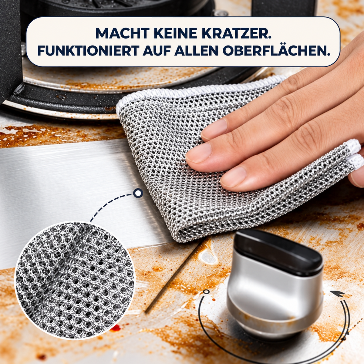 KitchenClean - Magische Tücher aus Stahlwolle