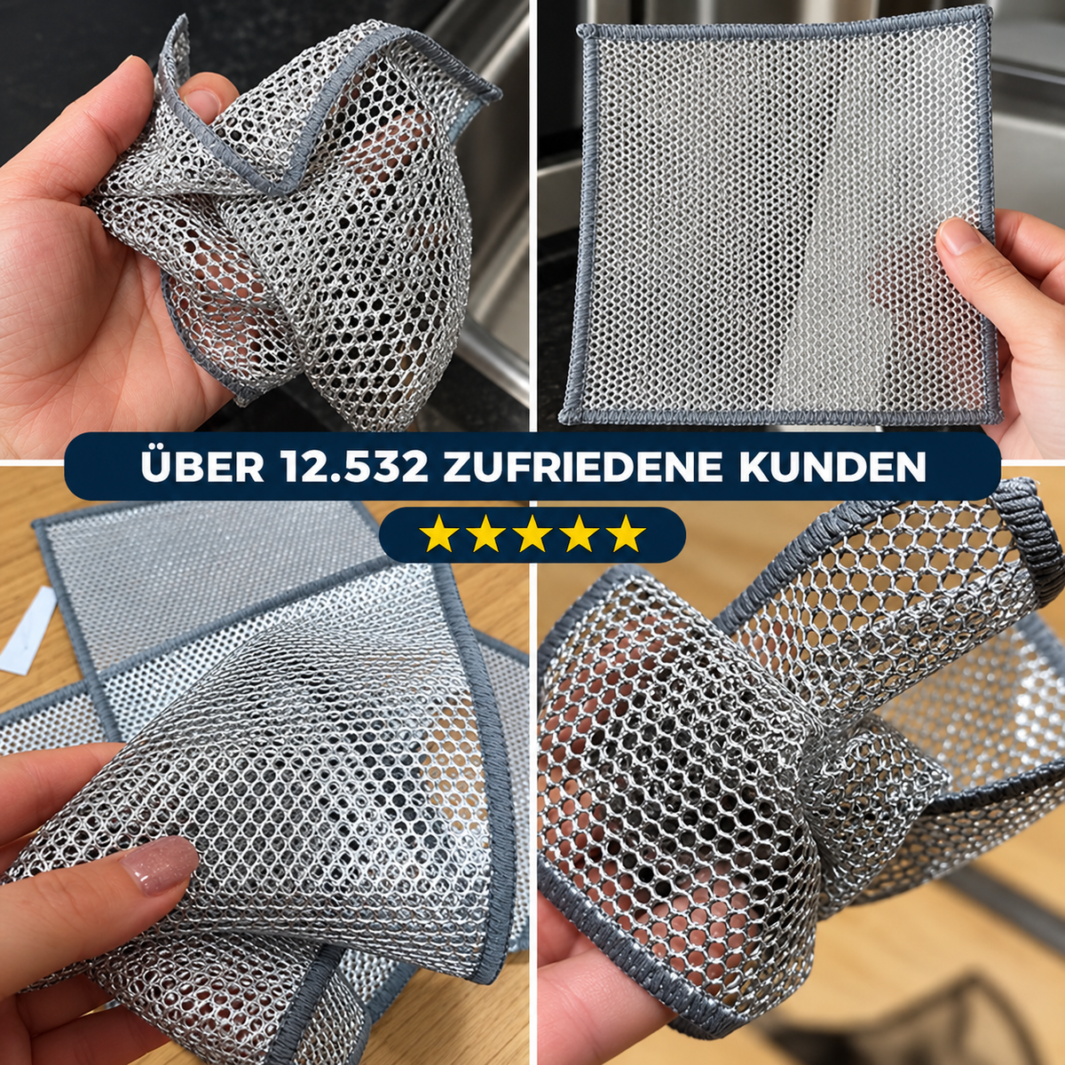 KitchenClean - Magische Tücher aus Stahlwolle