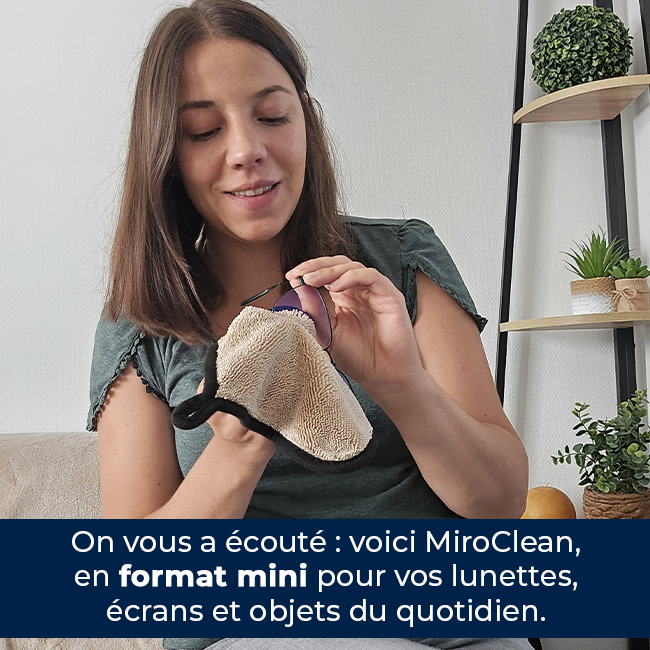 WhaleClean Mini – Mikrofasertuch für Brillen, Smartphones und Bildschirme